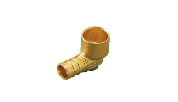 LF brass crimp female sweat elbow