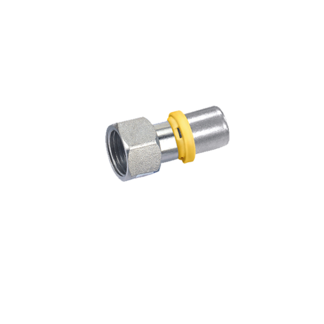 Demountable female straight coupling