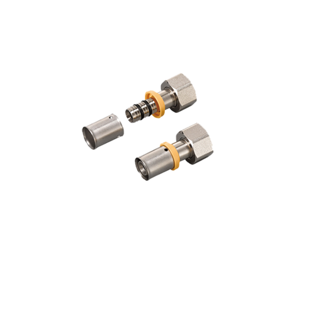 Demountable female straight coupling