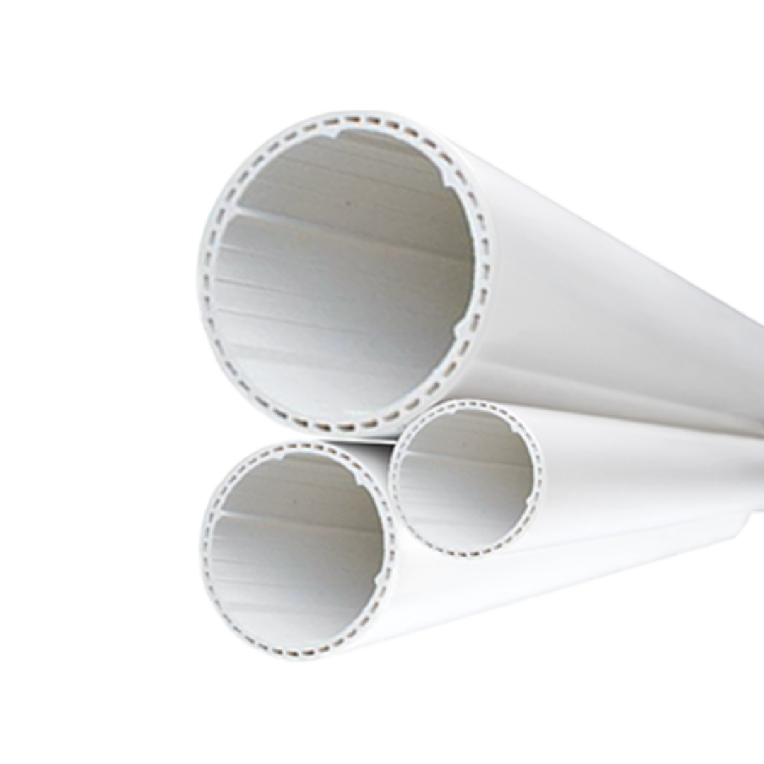 Hollow spiral pipe
