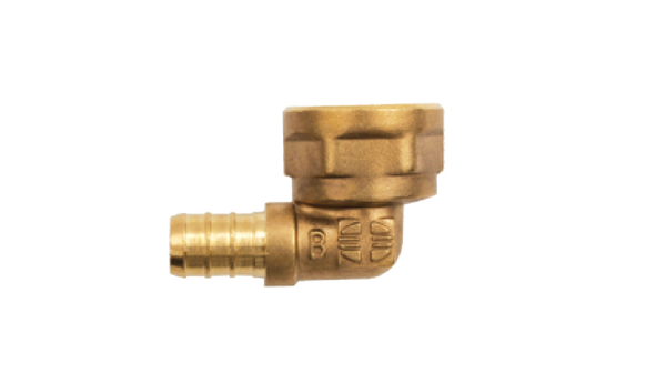 LF brass crimp female elbow