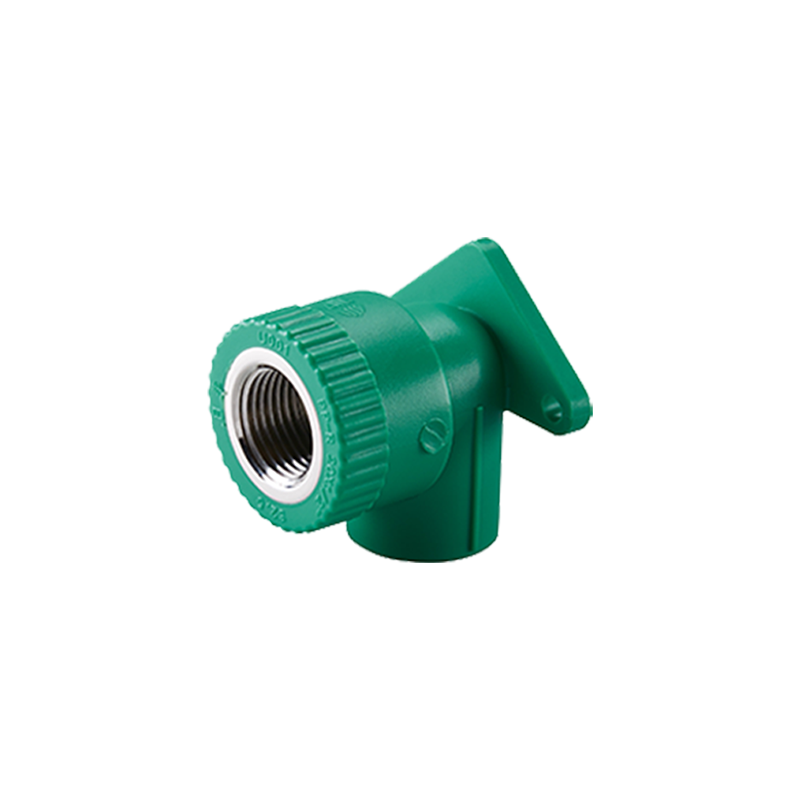 Wall-plated female elbow