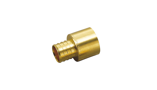 LF brass crimp female sweat adapter