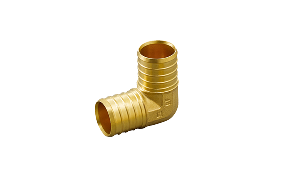 LF brass crimp elbow