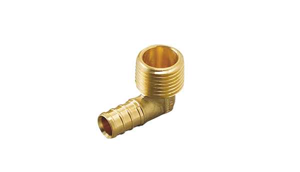 LF brass crimp male sweat elbow