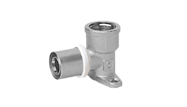 Wall-plated female elbow