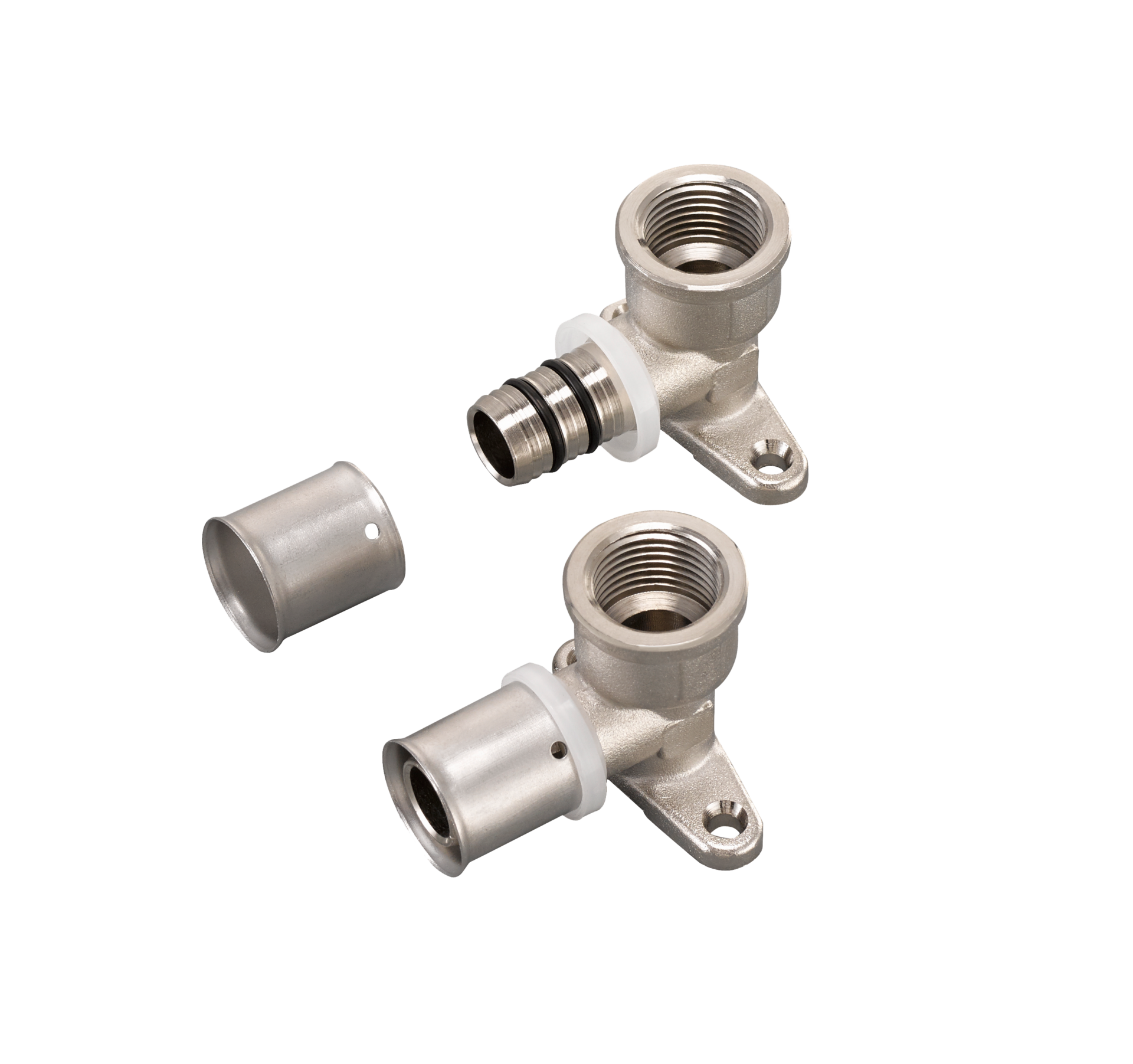 Wall-Plated Female Elbow