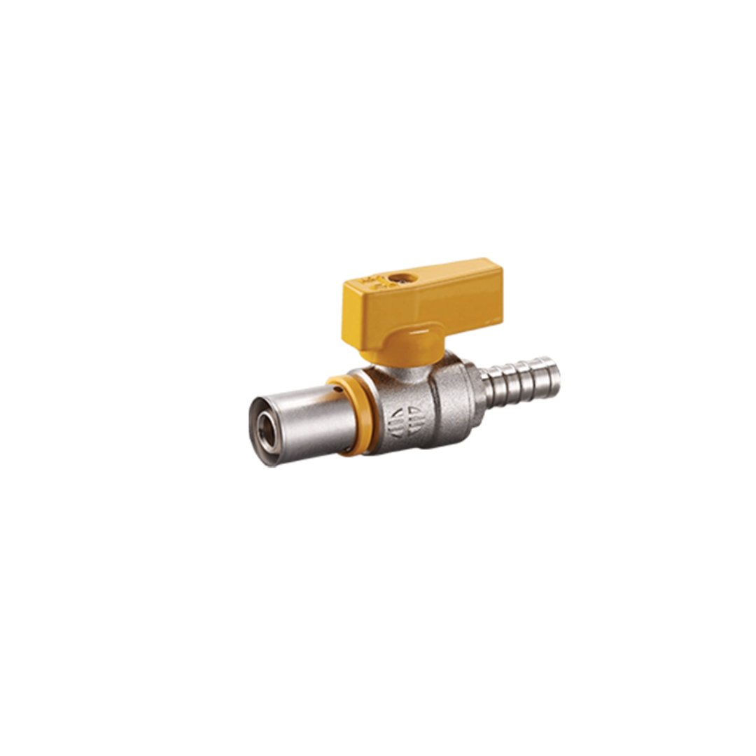 Gas valve with pipe
