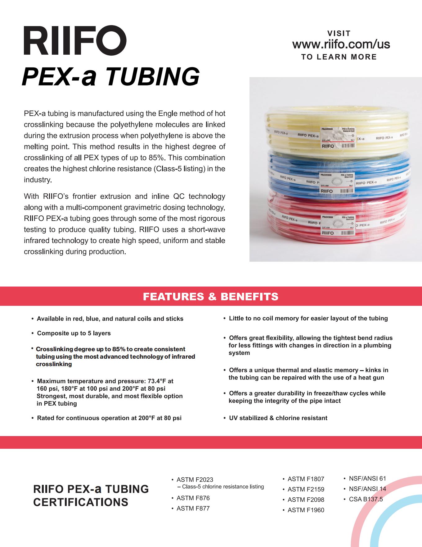 RIIFO PEX-a Sell Sheet