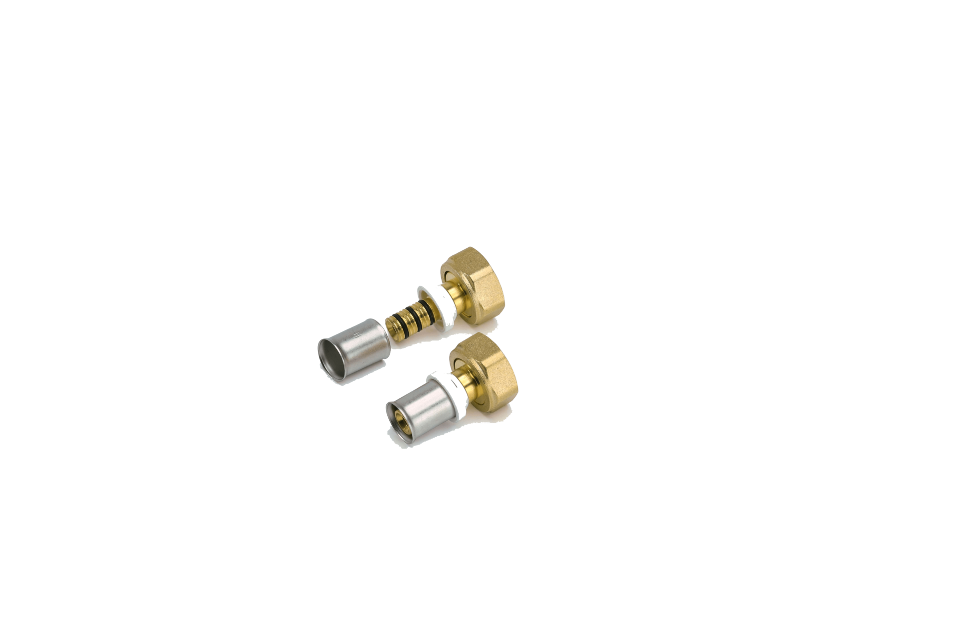 Demountable female straight coupling